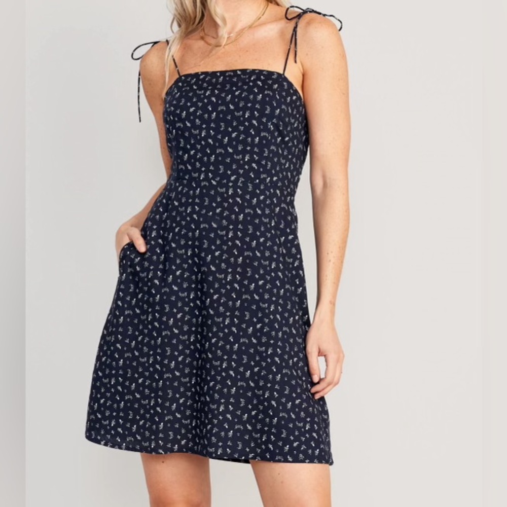 Fit & Flare Printed Tie-Shoulder
Mini Dress for Women